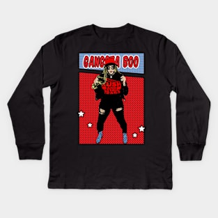 Gangsta boo Comic Style Kids Long Sleeve T-Shirt